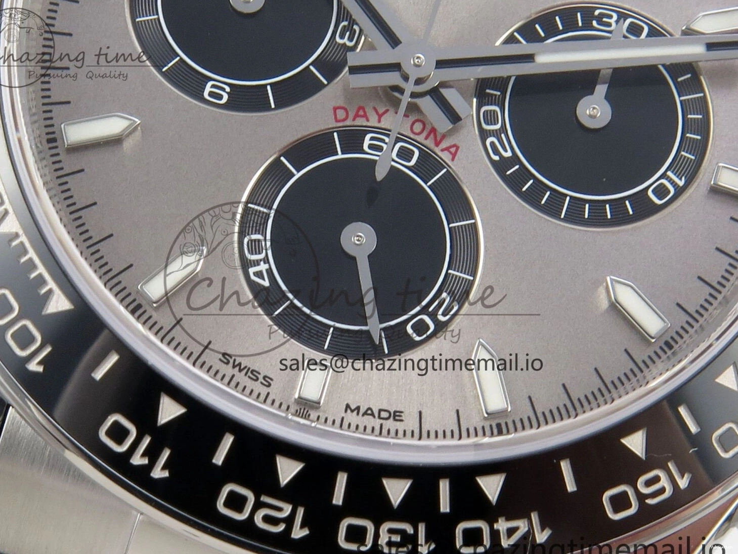 VS4131 Oysterflex Strap Gray VSF Best Black on Edition Daytona Dial V2 (Weighted) 1:1 126519 0225